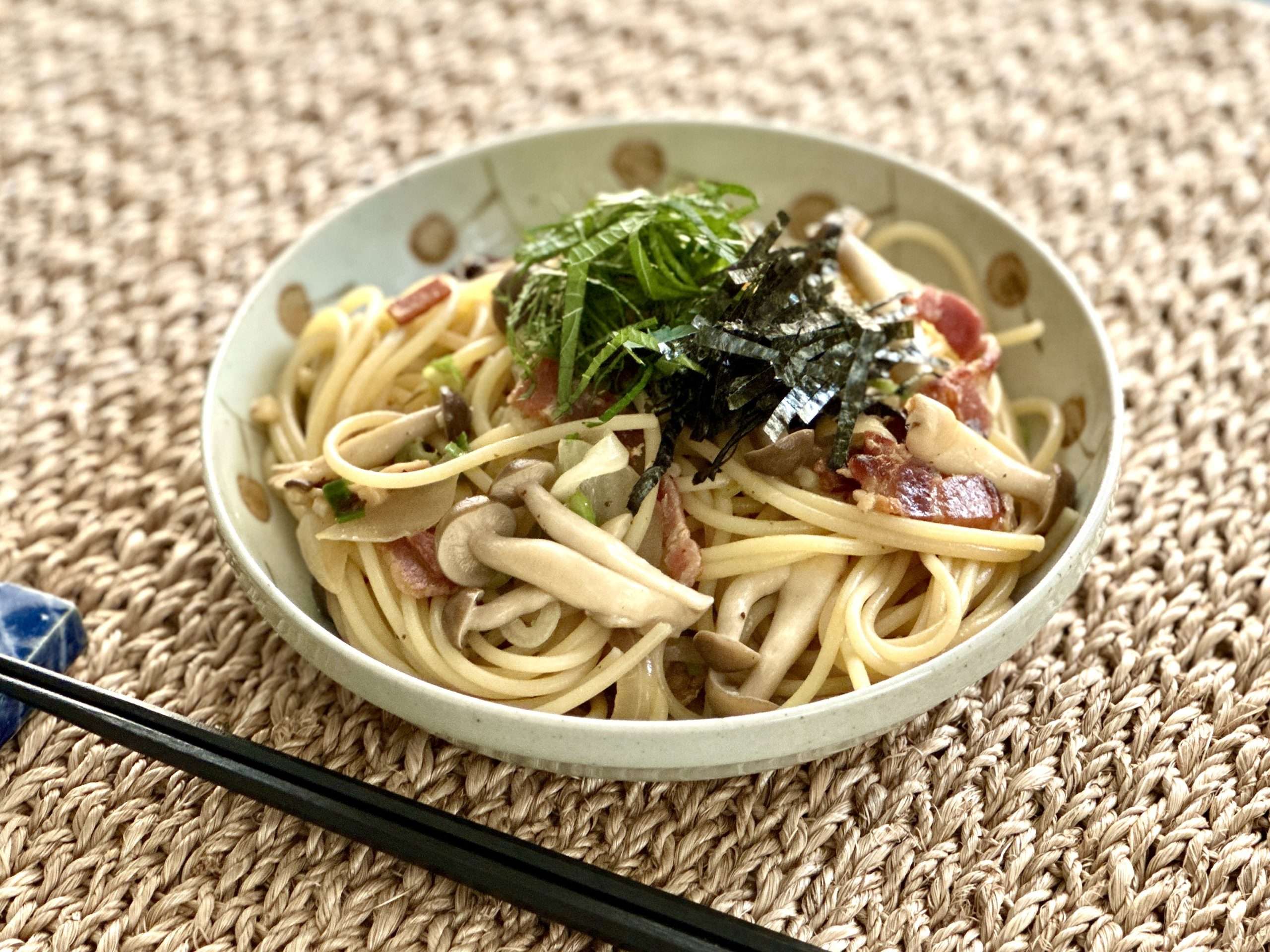 spaghetti with Shimeji mushroom