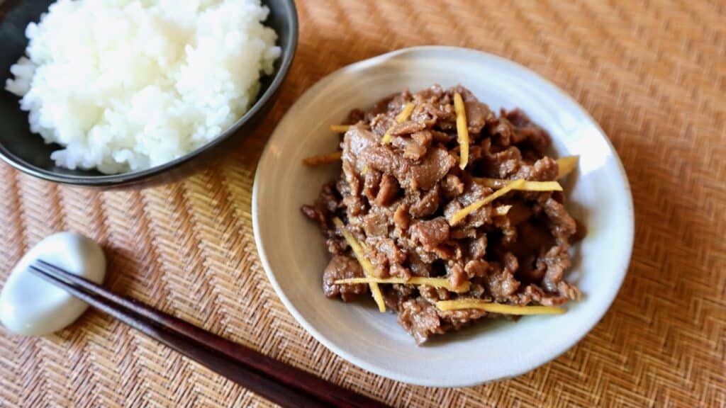 Beef Shigureni