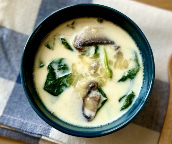 Miso Soup with Melting Cheese