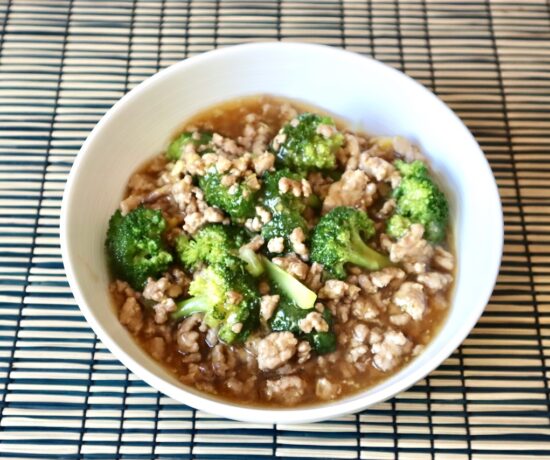 Broccoli with Silky Pork Sauce