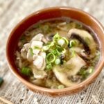 Miso Soup with Pork and Mushrooms