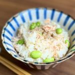 Mixed Rice with Salmon and Edamame