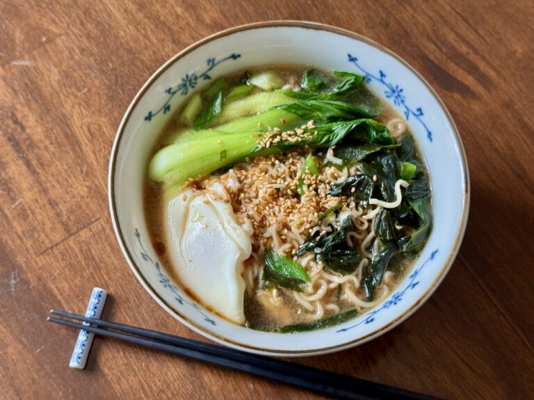 Instant Ramen with Bok Choy and Egg