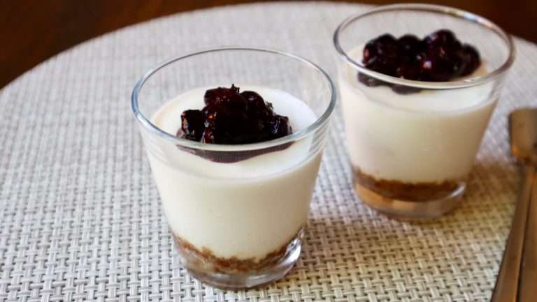 Japanese-Style Greek Yogurt Cheesecake Cup